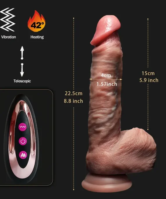 9 Inch Push-Up Dildo Vibrator